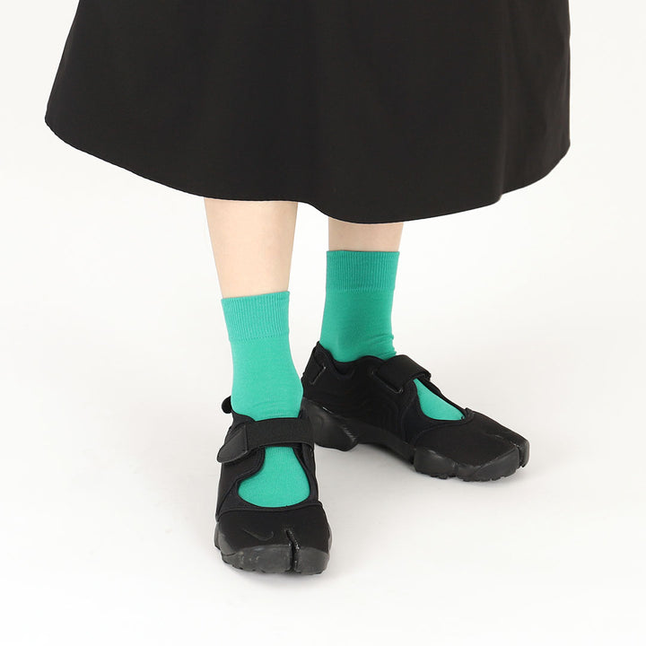 011131179 Plain Cotton Tabi Low Crew Socks