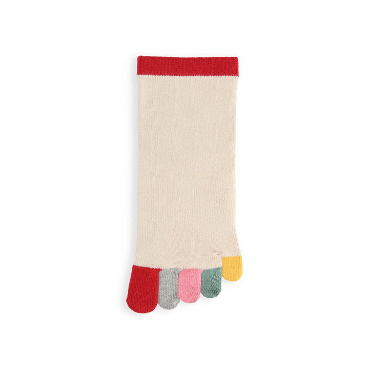 011132774 Rainbow 5 Fingers Toe Ankle Socks S