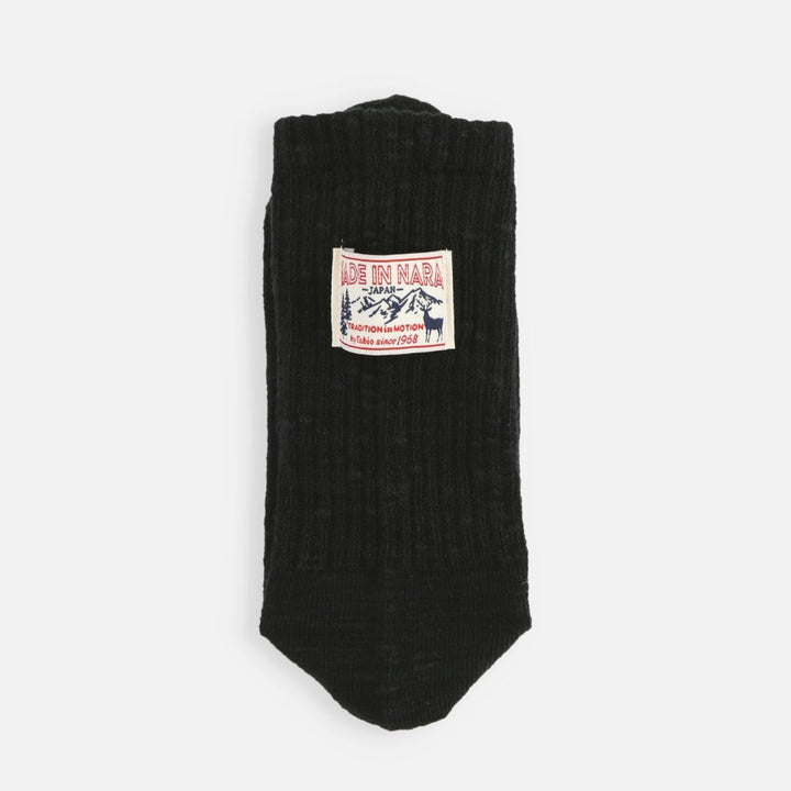 011133056 Made in Nara Tagged Crew Socks