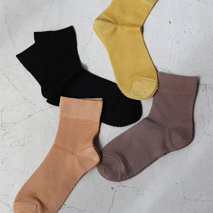 021132156 Cotton Mesh Ankle Socks