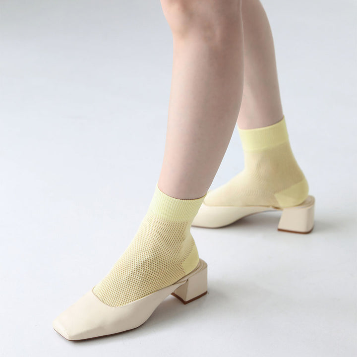 021132156 Cotton Mesh Ankle Socks