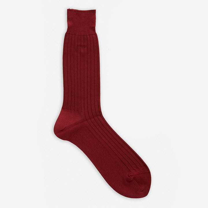 062142028 100% Cotton Rib Mid-Calf Socks M