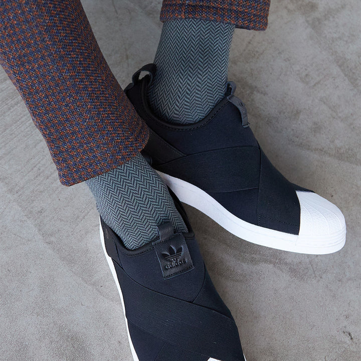 062142051 Herringbone Finest Supima MC Socks M