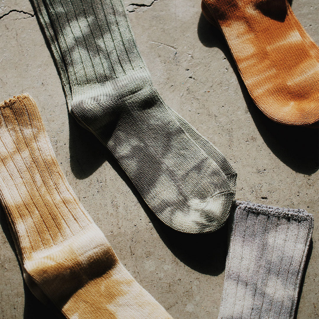 062142254 Tie-Dye Soft Crew Socks L