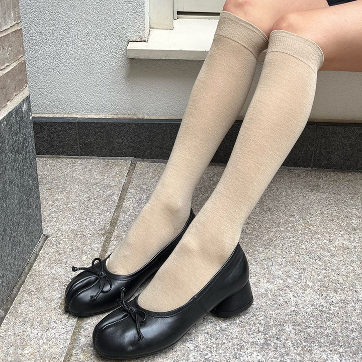 Wool Plain Tabi Socks