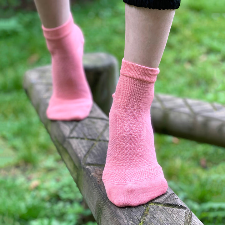 Pink Running Socks